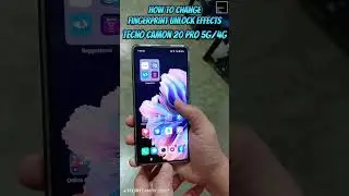 Fingerprint Unlock Effects Animation|Tecno Camon 20 pro 5g/4g