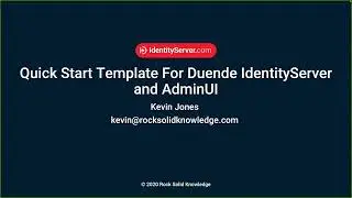 Getting up and running with IdentityServer in 5 minutes.
