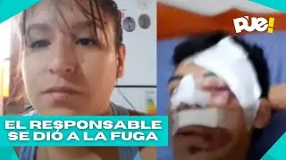 UNA CAMIONETA CHOCÓ A SU MADRE
