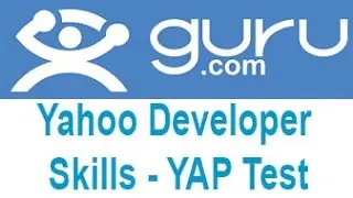 Guru.com Yahoo Developer Skills -YAP Test Answers