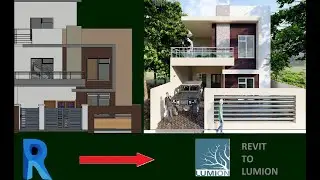 Revit to Lumion export with materials.