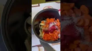 Тушенная капуста с фасолью в мультиварке