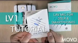 MOVO LV1 Omnidirectional Lavalier Microphone for DSLR and Smartphones