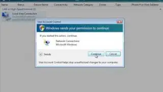 Setting a Static IP address in Windows Vista
