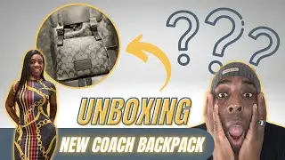 UNboxing The Birthday Coach Track Backpack with Signature
