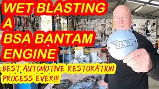 Best Auto Restoration Process Ever! Hydroblasting a BSA Bantam Engine. Parts look better than new.