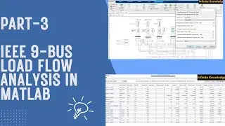 IEEE 9-bus system & load flow study in MATLAB Simulink Part-3