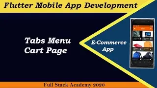 Flutter Tabs Menu  | Product Cart Page | Learn How to make Tabs Menu in Flutter App