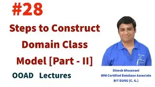 OOAD Lec 28 : Steps in Domain Analysis [Part - II]