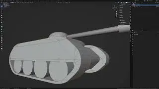 Low-Poly Tank Modeling Timelapse