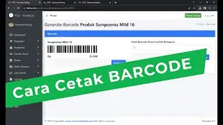 Cetak Barcode Barang di POS Seniman Koding Muti Cabang Retail