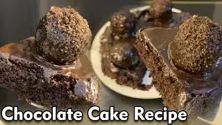 How to Make the Most Amazing Chocolate Cake without Oven! Homemade chocolate cake. No Egg Recipe!