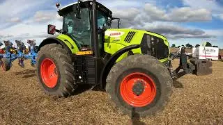 2022 Claas Axion 850 6.7 Litre 6-Cyl Diesel Tractor (265 HP) with Lemken Plough