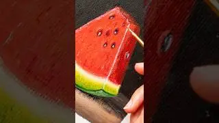 Watermelon piece - Acrylic time lapse painting