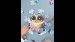 UNIDRAGON Dřevěné puzzle owl bubblezz