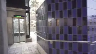 Sweden, Stockholm, Skärmarbrink subway station, changing platforms, 2X elevator