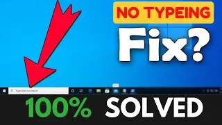 How to Fix Windows 10 Search Not Working  || Can't Type in Windows 10 Search Bar | Fix not Searching