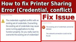 add printer error 0x00003e3 | how to fix enter network password credentials in windows 10 |