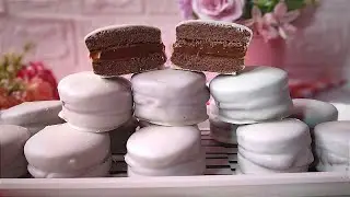 Prepara esta DELICIOSA RECETA EN POCO TIEMPO - Alfajores de chocolate.