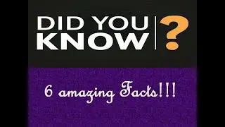 Interesting facts- Did you know?