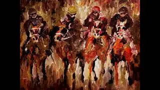 Oil Painting on Canvas - Live Drawing - Horse painting