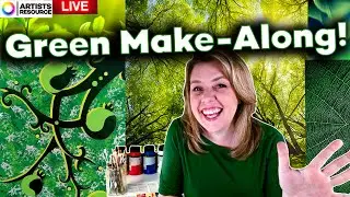 GREEN Make Along! 💚 Art, Craft, Drawing, Painting, Papercraft, Printing, Color Theory & Psychology