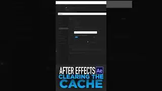 After Effects: Clearing The Cache! Tutorial, fast & easy! 