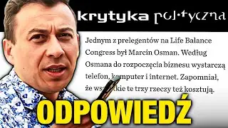 ODPOWIEDŹ na ARTYKUŁ (Krytyka Polityczna)