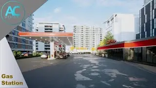 Gas Station | Revit Architecture | Twinmotion Tutorial
