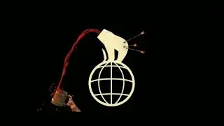 Nordisk Flim logo but just polar bear, getting killed and assault