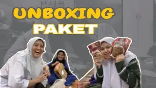 Keheboan teman-teman buka paket dari indonesia || Terlalu semangat 🤩