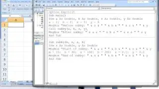 Excel VBA Topic 4.2 - Variable Scope and Variable Lifetime
