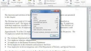 Use Word Count - Word 2010