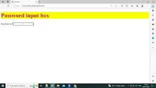 How to use password input field in HTML | HTML password field