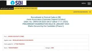My SBI CLERK PRE Score ☀️ |  Why Low Cutoff | Tell Me Your Marks ??