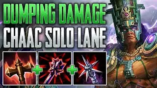 HIGHEST DAMAGE WARRIOR? Chaac Solo Gameplay (SMITE Conquest A-Z)