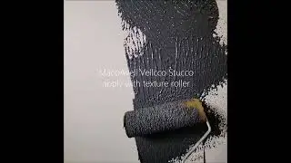 Cement texture wall design with texture roller [MacoAvell Vellcco Stucco]