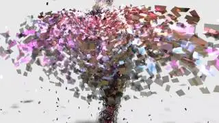 Shattered woman & butterfly