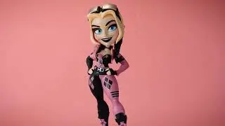 Harley Quinn The Suicide Squad Movie Collectible: Pink & Black Edition