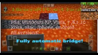 How to make a fully automatic bridge builder in minecraft PE and Java (1.16 nether update)