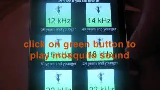 Mosquito test sound application for Android