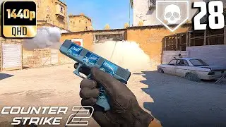 CS2- 28 Kills On Dust 2 Competitive Full Gameplay #7! (No Commentary)