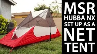 MSR Hubba NX Setup as a Net Tent 2019 | Tuba Solo the Hiker
