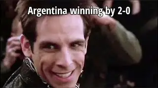 Argentina winning by 2-0