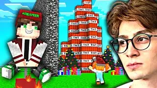 YAPI KAPIŞMASINDA MİNE'Yİ TNT İLE TROLLEDİM 😂 - Minecraft