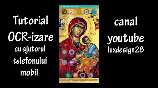 Tutorial OCR telefon mobil / tutorial OCR Android, Optical Character Recognition