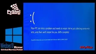 Mengatasi Windows 10 Error - Critical Service Failed 
