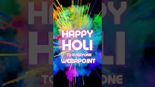 Happy Holi Shorts #shorts #webrpoint #viral #holi #happyholi