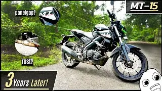 Yamaha MT 15 : After 3 Years Full Review |  20000km Long term  #moneyonwheels