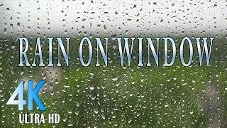 Rain on window.The soothing sounds of rain. Rain sounds for sleeping. ASMR